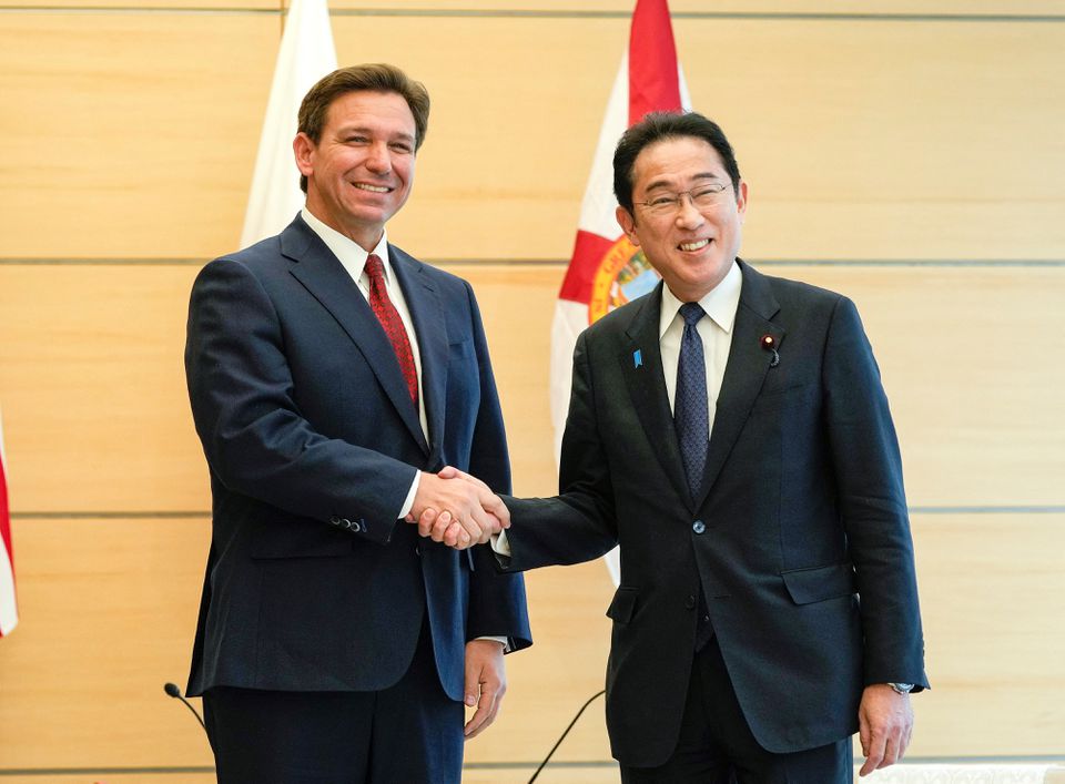 DeSantis praises 'strong Japan' military build-up in PM Kishida meeting