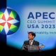 Ferdinand Marcos Jr. President of the Philippines speaks at the Asia-Pacific Economic Cooperation (APEC) CEO Summit in San Francisco, California, U.S., November 15, 2023. REUTERS/Carlos Barria