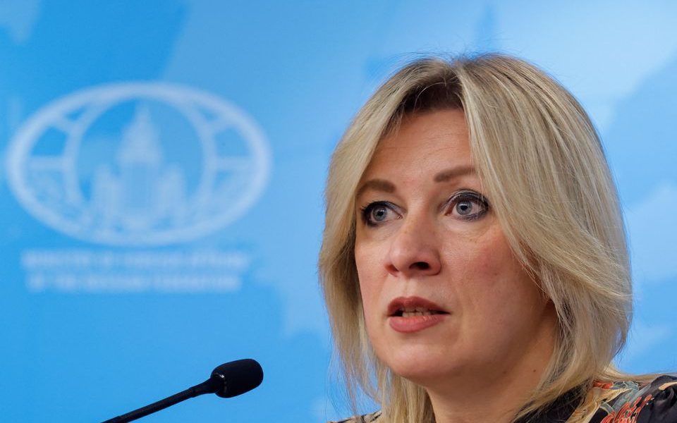 Russian Foreign Ministry spokeswoman Maria Zakharova speaks during a news conference in Moscow, Russia, April 4, 2023. REUTERS/Maxim Shemetov/File Photo