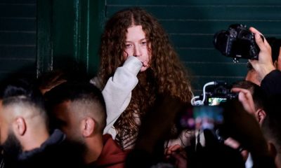Palestinian Ahed Tamimi looks on after being released amid a hostages-prisoners swap deal between Hamas and Israel, in Ramallah, in the Israeli-occupied West Bank, November 30, 2023. REUTERS/Ammar Awad