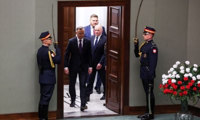 Polish President Andrzej Duda arrives for the first session of the newly elected Polish parliament in Warsaw, Poland November 13, 2023. REUTERS/Kacper Pempel