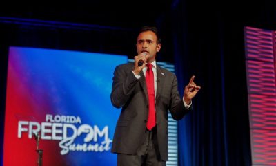 Republican presidential candidate Vivek Ramaswamy speaks during the party's Florida Freedom Summit held at the Gaylord Palms Resort & Convention Center in Kissimmee, Florida, U.S., November 4, 2023. REUTERS/Octavio Jones