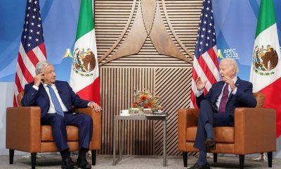 U.S. President Joe Biden meets with Mexican President Andres Manuel Lopez Obrador on the sidelines of the Asia-Pacific Economic Cooperation (APEC) summit in San Francisco, California, U.S. November 17, 2023. REUTERS/Kevin Lamarque/File Photo