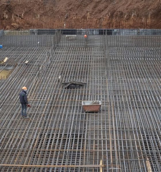 Workers build a heavily fortified underground school that will allow children to safely return to in-person studies, amid Russia's attack on Ukraine, in Kharkiv region, Ukraine November 15, 2023. REUTERS/Vyacheslav Madiyevskyy