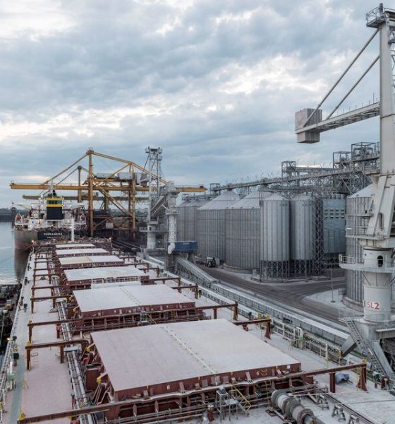 Unity N, a cargo carrying over 71,000 tonnes of Ukrainian corn, is moored after loading in the Romanian Black Sea port of Constanta, Romania, April 28, 2022. Picture taken April 28, 2022. Inquam Photos/Daniel Stoenciu via REUTERS/File Photo